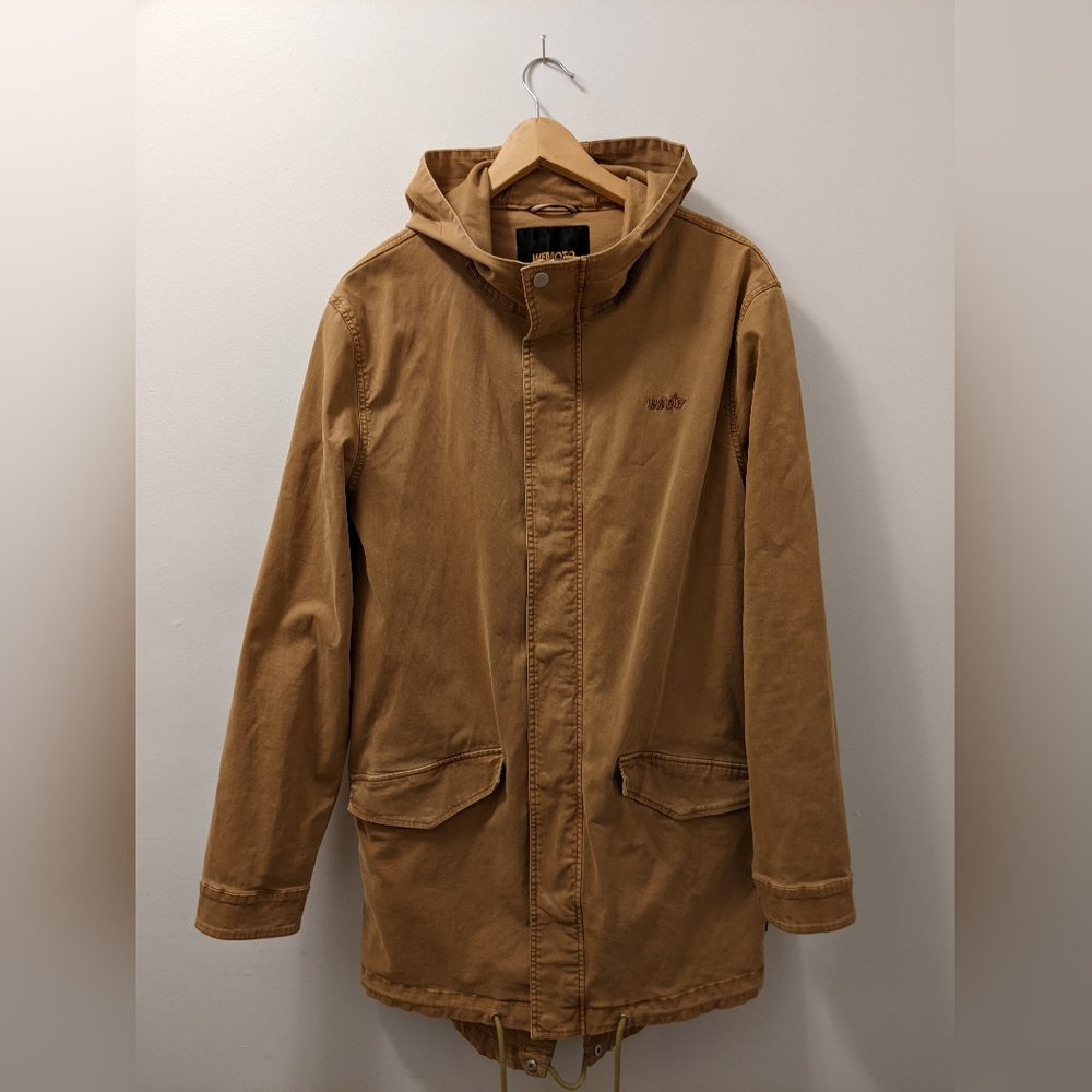 Hooded cotton twill Wemoto jacket